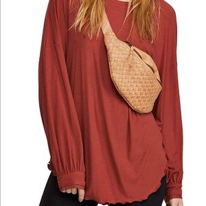 NWT Free People shimmy shake V back top
